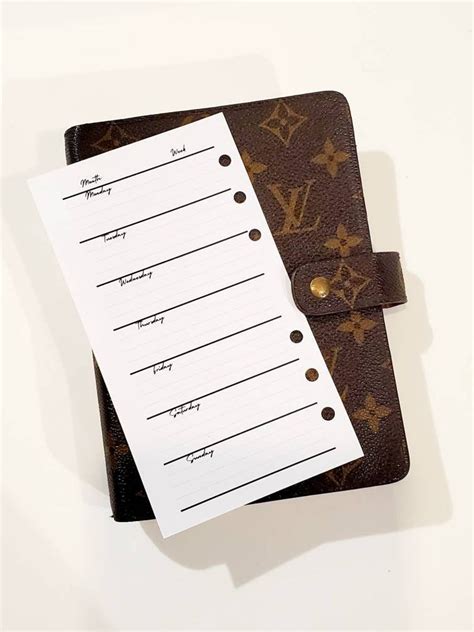 louis vuitton planner inserts 2021|louis vuitton books.